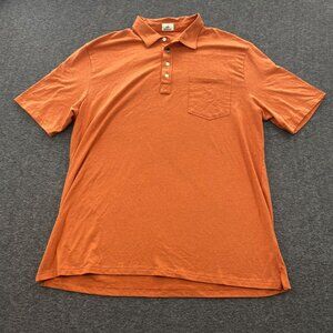 Johnnie O Hangin Out Polo Shirt Men's Size 2XL XXL Short Sleeve Burnt Orange NEW